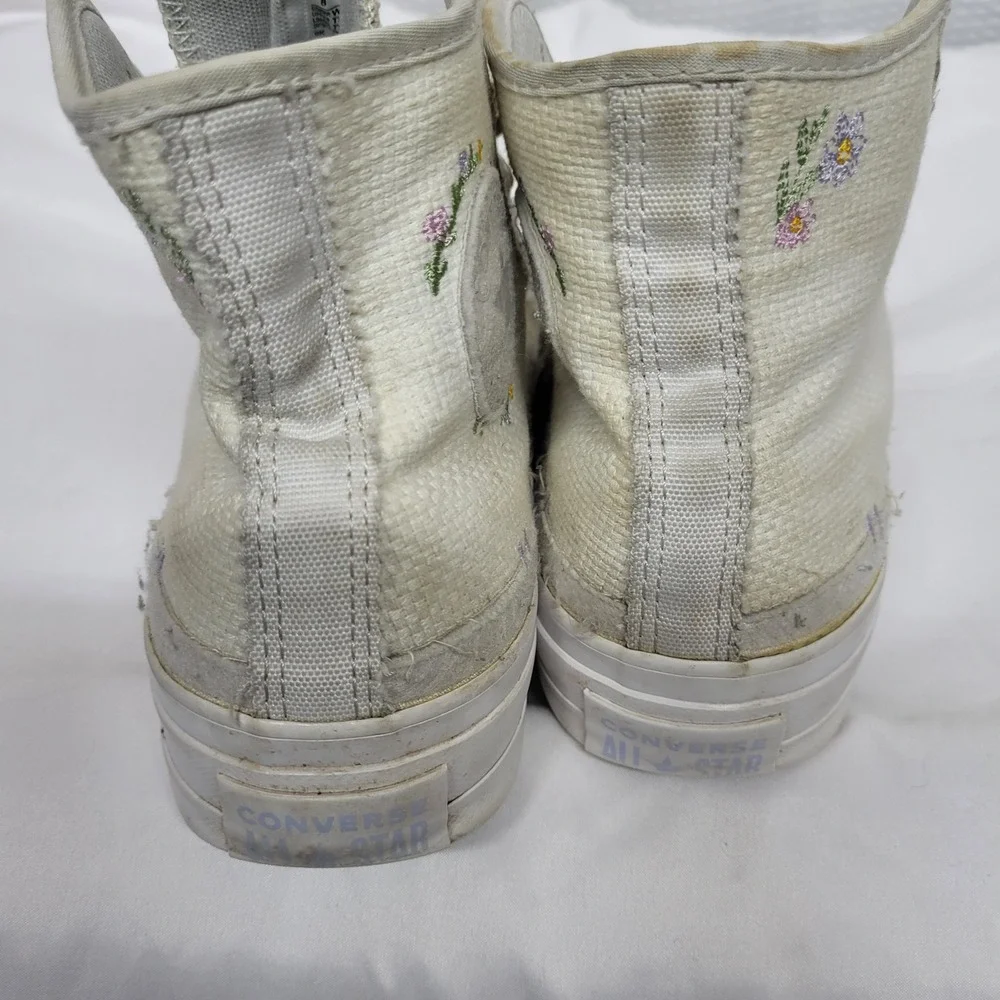 Converse Chuck Taylor All Star Move Platform High Top Floral Ivory A05068C